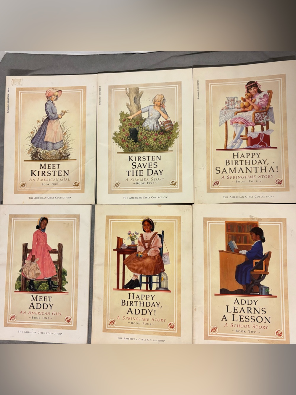 Set of 6 Vintage American Girl Collection Storybooks Addy, Samantha, Kirsten